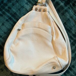 Elegant White Leather Women's Bag